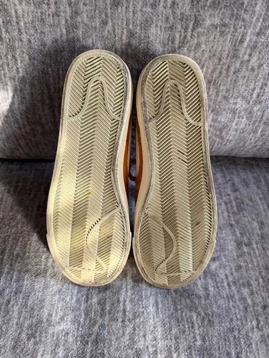 Nike Blazer Low ‘77 Vintage Orange Suede Low-Top Sneakers Womens 7.5 - Picture 6 of 9